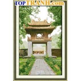 Tranh thêu Quốc tử giám